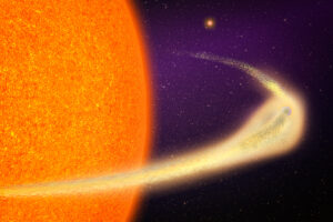 An image of a disintegrating planet