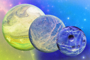 an interpretation of different types of liquids on other planets