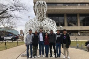 Chess Club students on MIT campus