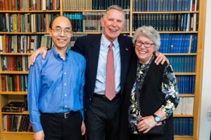 Patricia and James Poitras with Guoping Feng